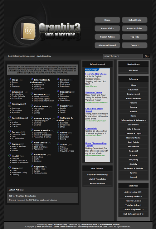 Graphix3 phpLD Template