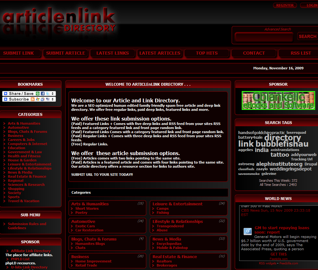 Article Link Directory