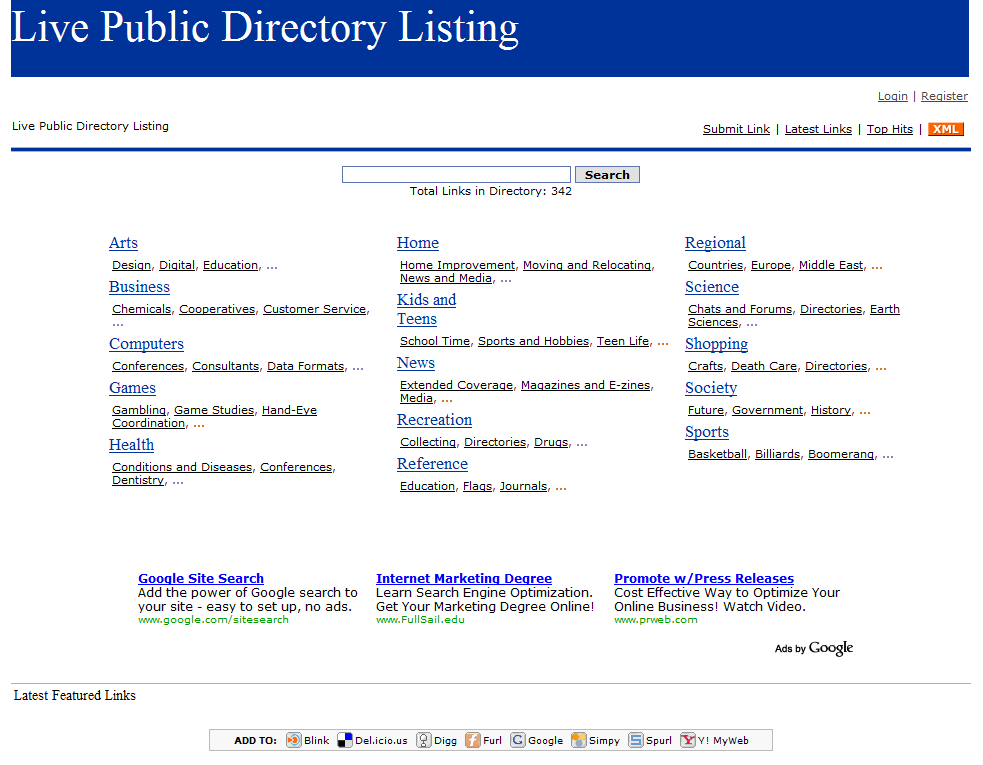 DMOZ4 phpLD Template
