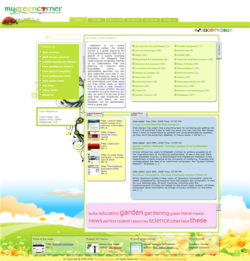 My Green Corner Directory - May 2008 Site of the Month