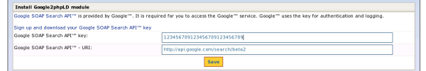 Google2phpLD Install