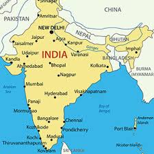 India's big cities on a map